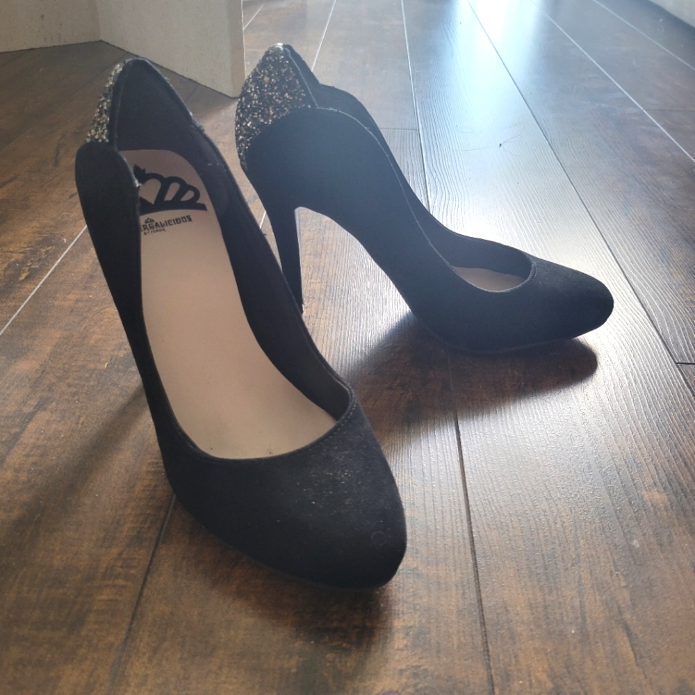 Fergalicious Suede Heels